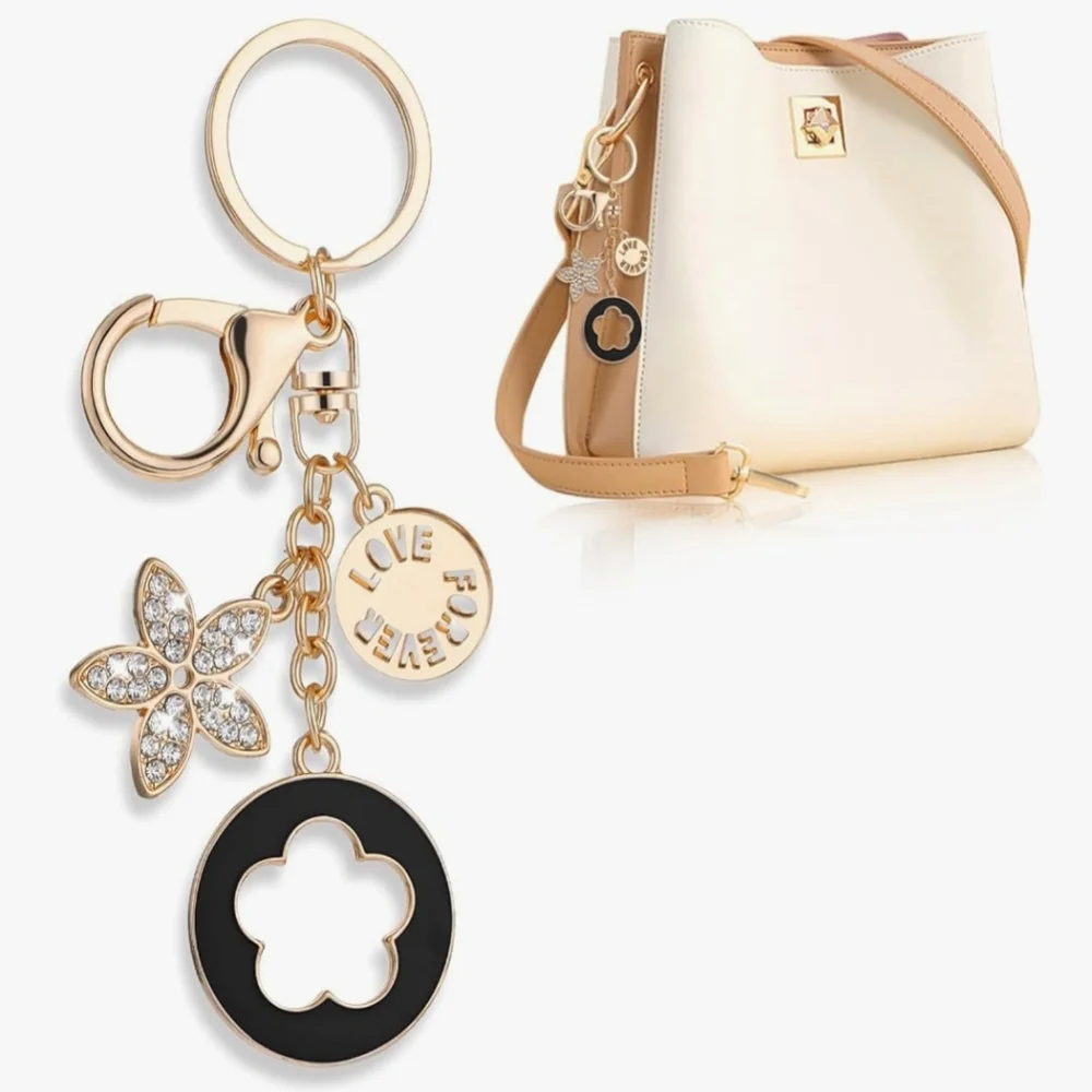 Flower Keychain Charm With Luxury Look